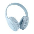 thumbnail image 2 of Nkmbld Portable Bluetooth Headphones Over-ear Wireless Headset 180-hour Battery Microphone Supports AUX Audio Cable Connection Works with Bluetooth Devices Plugs in Card, Blue, 2 of 6