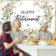 thumbnail image 6 of Mocsicka Happy Retirement Backdrop Wildflower Retirement Banner Party Decorations Photo Background 6x3.6 ft, 6 of 8