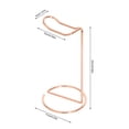 thumbnail image 3 of Cateissary Soporte de auriculares portátil de metal Soporte de auriculares portátil Soporte de auriculares simple y ligero Almacenamiento de auriculares Electrónica Oro rosa, 3 of 6
