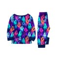 thumbnail image 5 of Matching Family Halloween Pajamas Set - 2026 Cute Ghost & Pumpkin Print Two-Piece Sleepwear Pjs - Family Matching Pajamas Soft Holiday Jumpsuit Loungewear for Family, 5 of 6