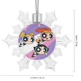 thumbnail image 2 of The Powerpuff Girls Snowflake Pendant Christmas Party Decorations Snowflake Ornaments for Winter Christmas Tree Window Decor, 2 of 6