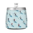 thumbnail image 7 of Yayeee Ashtray with Lid for Cigarette Smokeless Stainless Steel Home Ash Holder, Blue Ice Hockey, 7 of 7