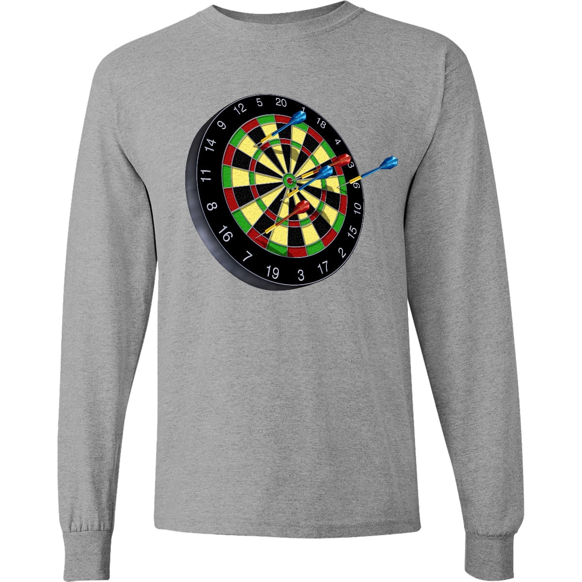 Inktastic Dart Board Long Sleeve T-Shirt