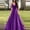 Purple, variant on Dress for Women,Women's Solid Color Sexy V-Neck Suspender Sleeveless Evening Dress