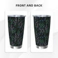 thumbnail image 3 of Susaid Lavender Flowers Print 20oz Car Cup,Insulated Coffee Cup Fully Spill Proof Travel Coffee Mug, Stainless Steel Tumbler for Work Home Outdoor Car-Straw Three-piece Set, 3 of 8