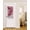 Pink, variant on Blue Marble Blackout Curtains, French Door Curtains for Door Window, Summer Ocean Wave Blue Ombre Privacy Drapery for Patio/Sidelight Doors, 1 Panel with Tieback, 25 x 40 Inches