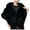 Black, variant on Scarf Fashion Elegant Bridal Wedding Faux Plush Long Shawl Stole Wrap Keep Warm Clothing Accessories Shawl Wraps For Women