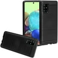 thumbnail image 4 of Case for Samsung Galaxy A13 5G Brushed Texture Slim Hybrid Shockproof Dual Layer Hard PC TPU Armor Rugged Protective Cover for Galaxy A13 5G by Xcell - Black, 4 of 7