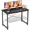 Black/40IN, variant on ZHICHUN X-Shaped Reinforced Computer Desk Modern Simple Writing Desk for Home Office Bedroom