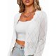 thumbnail image 1 of Chaqueta Cárdigan de Punto con Cuello en V y Larga para Mujer, Suéter Chal de Punto Sin Botones. XL, 1 of 8