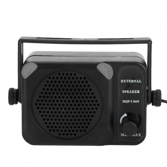 Tbest Mini External Speaker NSP‑150V 2‑Way CB HF VHF UHF Transceiver Car Accessory,CB Speaker,Mini External Speaker