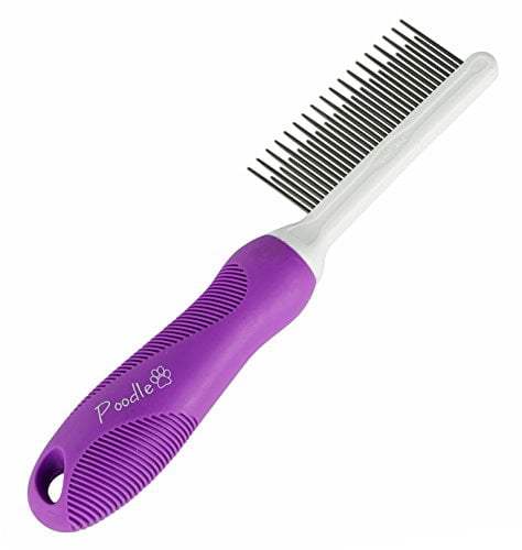 Knots & Tangles Grooming Brush Tools Han Shi-Pets Hair Grooming Comb Stainless Steel Teeth Comb for Removing Matted Fur 