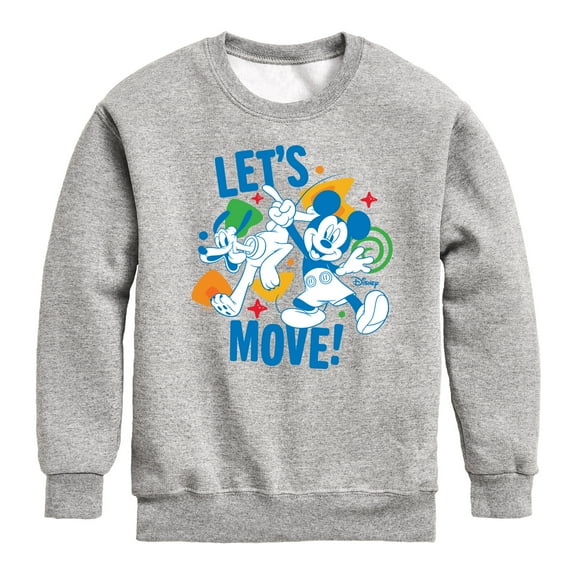 Disney Jr - Lets Move - Toddler & Youth Crewneck Fleece Sweatshirt
