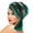dark green, variant on Elegant Crossed Forehead Hat With Sparkling Rhinestones Pattern For Comfortable Wear Fashion Turban Hat Women Headscarf