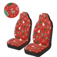 thumbnail image 3 of KUIFORTI Christmas tree Car Seat Covers Flanne Car Seat Covers for Front Seats Elastic Fabrics Full Protection Auto Interior Covers Soft Universal Fit Most Cars SUV, 3 of 7