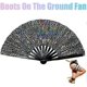 thumbnail image 3 of Boots On The Ground Hand Fan for Line Dancing Popping Fans Large Holographic Folding Hand Fan Clap Fans for Line Dancing Foldable Craft Dancer's Favor, 3 of 5