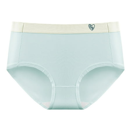 Clearance & Promo High Rise Briefs  Plus Size  Comfortable  Breathable  Briefs for Women  Seamless Design  Everyday Wear  Seamless Underwear  Trendy Plus Leggings|Cotton Light Blue