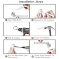 thumbnail image 5 of Bathroom Hardware Set, Bathroom Towel Strip + Towel Ring + Toilet Paper Holder + Robe Towel Hook,, 5 of 5