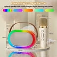 thumbnail image 2 of JAUYXIAN Karaoke Máquina para Adultos y Niños, Altavoz de Karaoke Portátil Bluetooth con 2 Micrófonos Inalámbricos y Luces LED para Fiestas en Casa, Mini Sistema de Karaoke para Niñas/niños, D35-T, 2 of 8