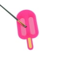thumbnail image 4 of Unique Bargains 1 Pc ice Shape Makeup Brush Cleaning Mat Pink, 4 of 6