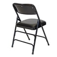 thumbnail image 4 of Rhino Vinyl Padded Metal Folding w/Triple Brace Quad Hinge Chair - Black, 4 of 4