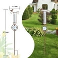 thumbnail image 3 of MUMTOP Hummingbird Rain Gauge Outdoor - 36 Inch Metal Bird Garden Stake with Thermometer for Lawn, Yard and Garden, 3 of 7