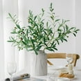 thumbnail image 4 of HEVIRGO 1Pc Artificial Olive Branch with Fruits Fake Plant Home Decor Photography Props, 4 of 10