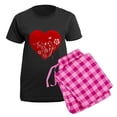 thumbnail image 5 of CafePress - Heart Women's Dark Pajamas - Women's Short Sleeve Print T-Shirt and Pants Dark Cotton Pajama Set, 5 of 7