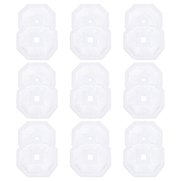 Uxcell Iron on Number Patches 2" Number 8 Embroidered Patch (White, Pack of 9)