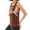 Brown, variant on Womens Post Surgery Shirts Chemo Port Access Recovery Tear Away Soft Plaid Tank Tops Breathable Lightweight Rotator Cuff Tanks Turquoise S