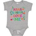 thumbnail image 3 of Inktastic Nana and Poppy Love Me Boys or Girls Baby Bodysuit, 3 of 5