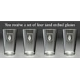thumbnail image 2 of Devaney Irish Coat of Arms Pint Glasses - Set of 4 (Sand Etched), 2 of 2