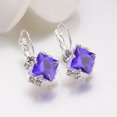 thumbnail image 5 of Opolski Women Fashion Shiny Rhinestone Leverback Earrings Engagement Wedding Jewelry, 5 of 8