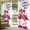 White Pink, variant on Outdoor Curtains for Patio Waterproof, Valentine's Day Outdoor Privacy Panels Grommet, Red Flamingos Roses Love Romance Beige Blackout Outside Curtains for Porch/Cabana 54"x95", 1 Panel