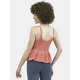 thumbnail image 3 of No Boundaries Peplum Sweater Tank Top, Women's, 3 of 5