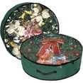 thumbnail image 6 of Djiypn Christmas Wreath Storage Bag 30" - Garland Holiday Container with Clear Window - Tear Resistant Fabric - 2 Pack (30 Inch, Green), 6 of 9