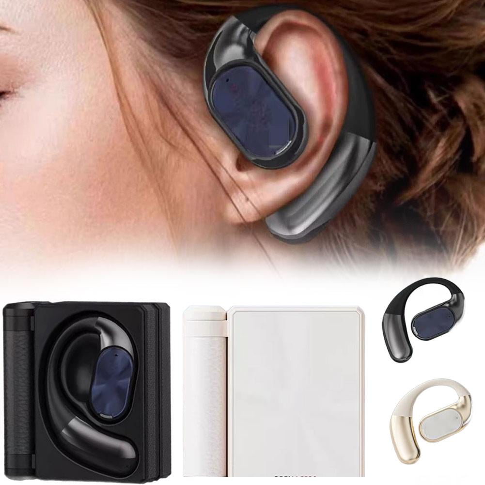 Ear Buds - Headphones Bluetooth with Dual-Fold Design, Noise Isolation, 2026 New Dual Fold Bt Earbuds Open Ear Wireless Bluetooth 6.0, IPX5 Waterproof & Sweatproof for Gym/Running/Workout (Black)