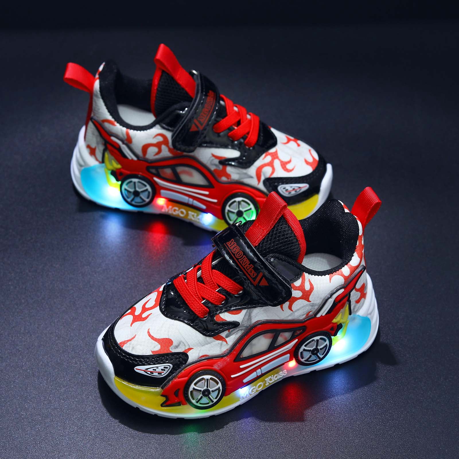 Light up Shoes Toddler Boys Flashing LED Tennis Sneakers Little Kids Luminous Walking Running Shoes