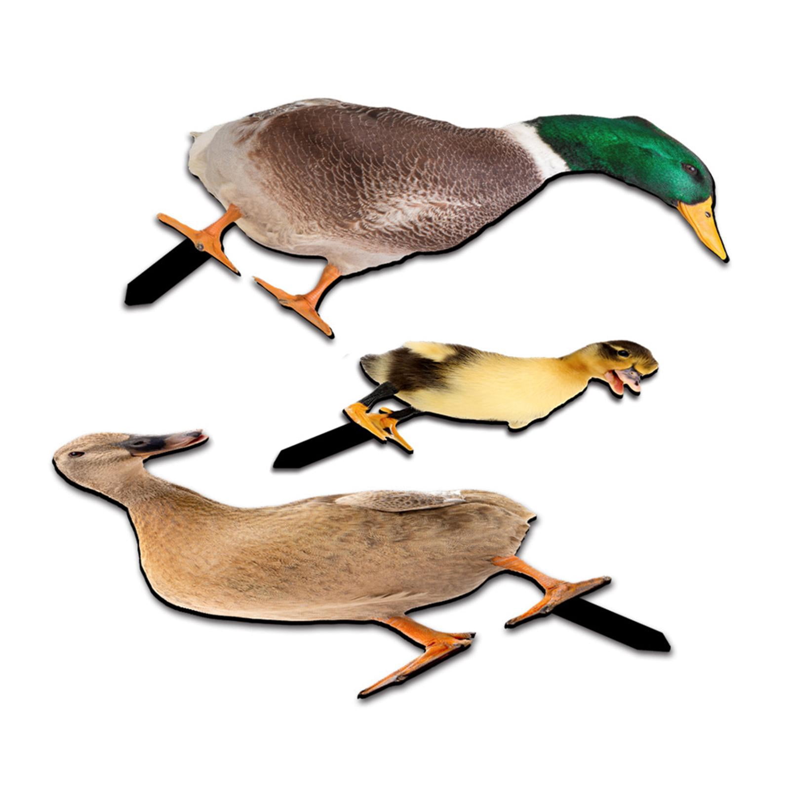 3Pcs Duck Animal Statue Stakes, Garden Stakes Decorative, Floor Decoration Ornaments, Duck Garden Statue for Porch Patio Yard Art Sculpture