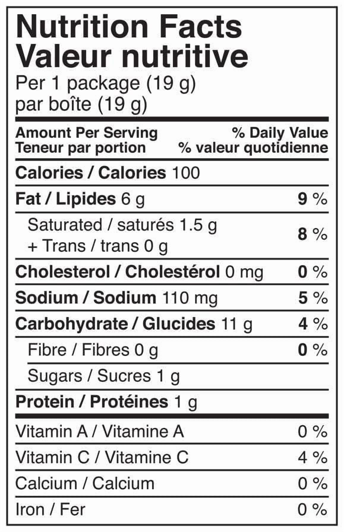 Pringles Snack Stacks Saveur de crème sure et oignon, 12x19g 12x19g