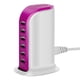 thumbnail image 3 of Cargador USB Methold de 6 puertos Enchufe rápido Electrónica rosa roja, 3 of 6
