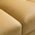 thumbnail image 3 of EK078 Yellow Color With Italian Leather Loveseat, 3 of 6