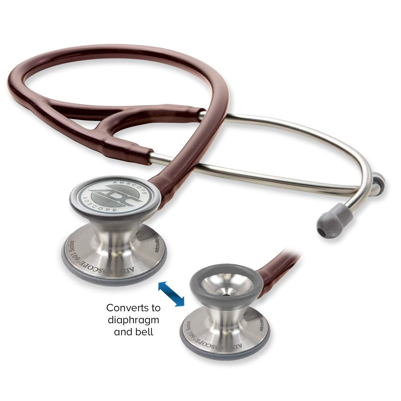 American Diagnostication ADC 601BD Adscope 601 Cardiology Stethoscope, Burgundy