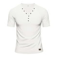 thumbnail image 4 of Men's Stylish Casual Short Sleeve T Shirt for Everyday Wear Comfortable and Versatile Design for Any Occasion Mens T-Shirts No Roll Collar Xl Tall Colored V Neck T Shirts Multi Pack Cotton, 4 of 6