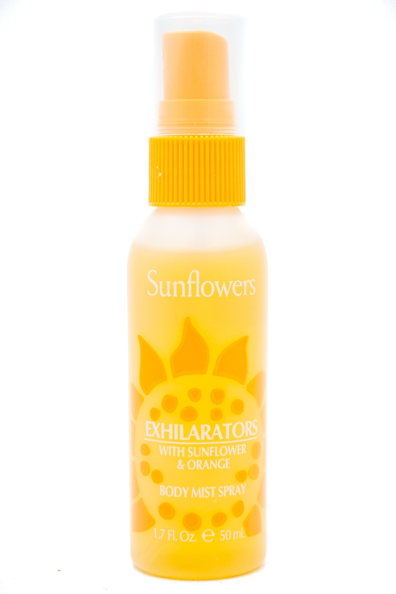Sunflowers Sunflowers Exhilarators with Sunflower & Orange Body Mist