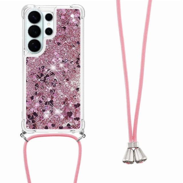 Funda FOXDOCK para Samsung Galaxy S26 Ultra con Cuerda Ajustable, Brillo Líquido, Protección Antigolpes y Lente – Ideal para Regalo