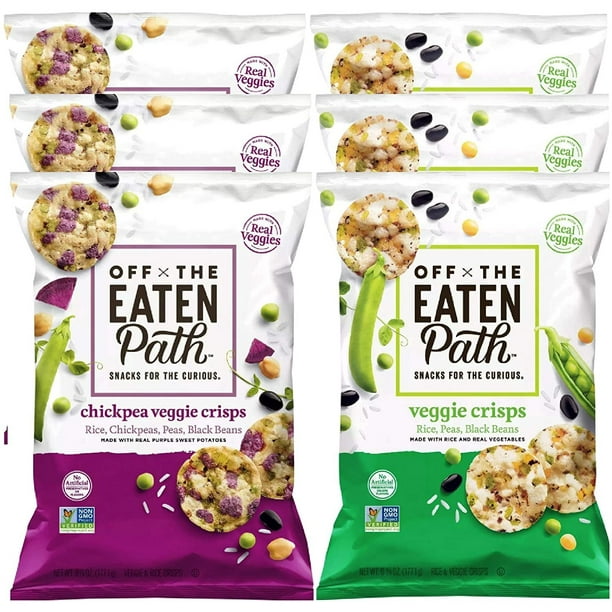 Off the Eaten Path Veggie Crisps and Chickpea Crisps Real Rice and