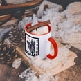 thumbnail image 5 of 3dRose, Love My Maine Coon Cat - Silver Tabby, 11oz Two-Tone Red Mug, 5 of 7