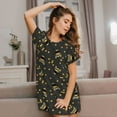 thumbnail image 4 of Cotton Nightgowns for Women - Bee Sleep Shirts for Women's Nightgowns & Sleepshirts, Soft Cotton Pajama Dress Shirts for Women, House Dress Sleepwear for Women, 4 of 7