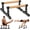 6"-8", variant on GanFindX Parallettes Dip Push Up Bars, Adjustable 10-14 Inch Height, 550 lb Capacity, Beech Wood, Non-Slip Steel Base